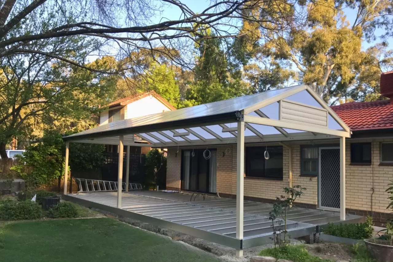 Large residential deck with panoramic views